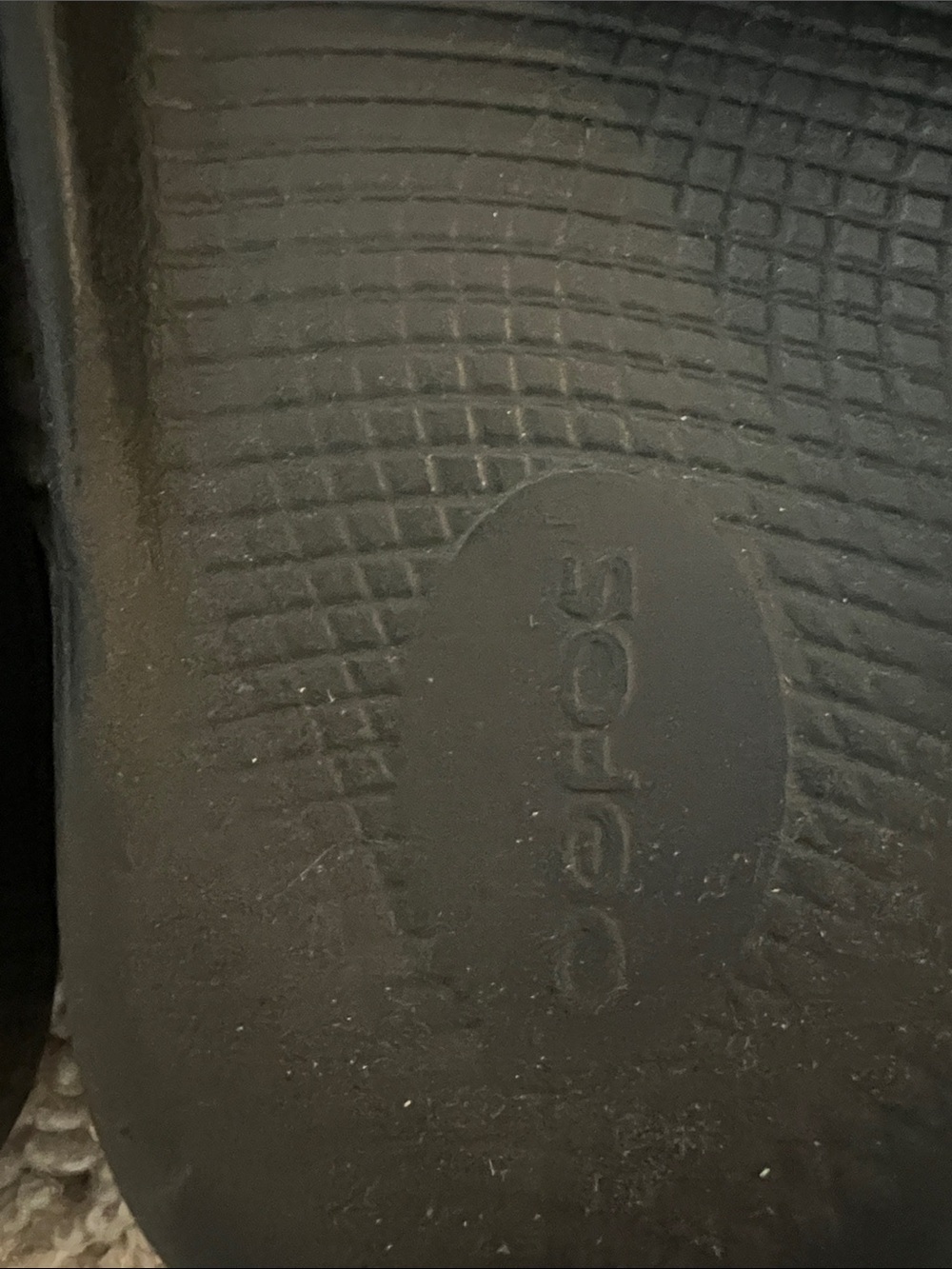 OOFOS Black Slide Sandals with White Logo 8 - Picture 4 of 4